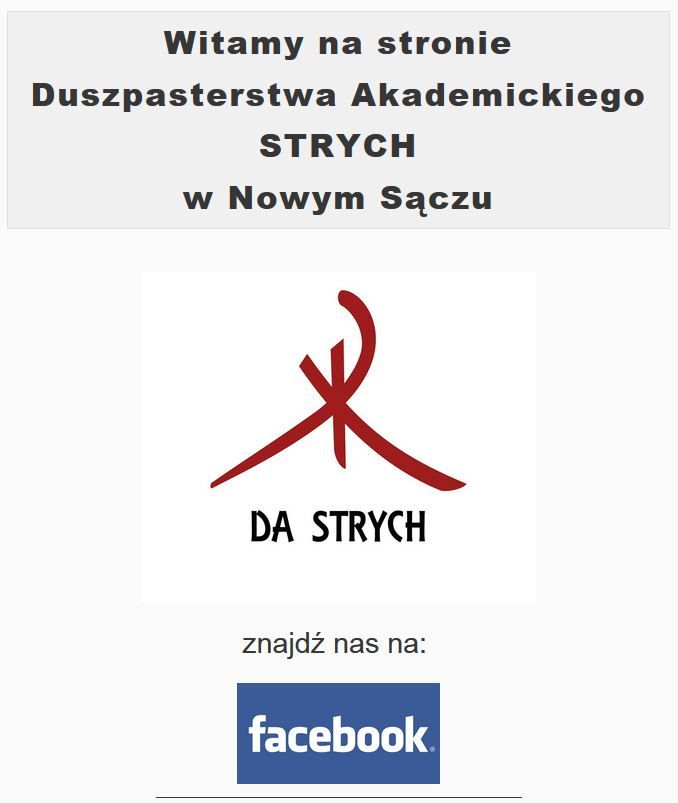 Duszpasterstwo Akademickie STRYCH - Nowy Sącz